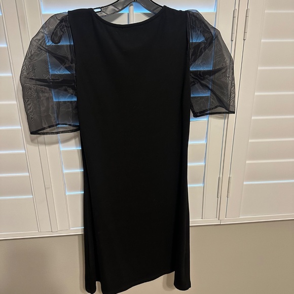 Hyacinth House Black Tulle Sleeve Darby Dress - Picture 7 of 9